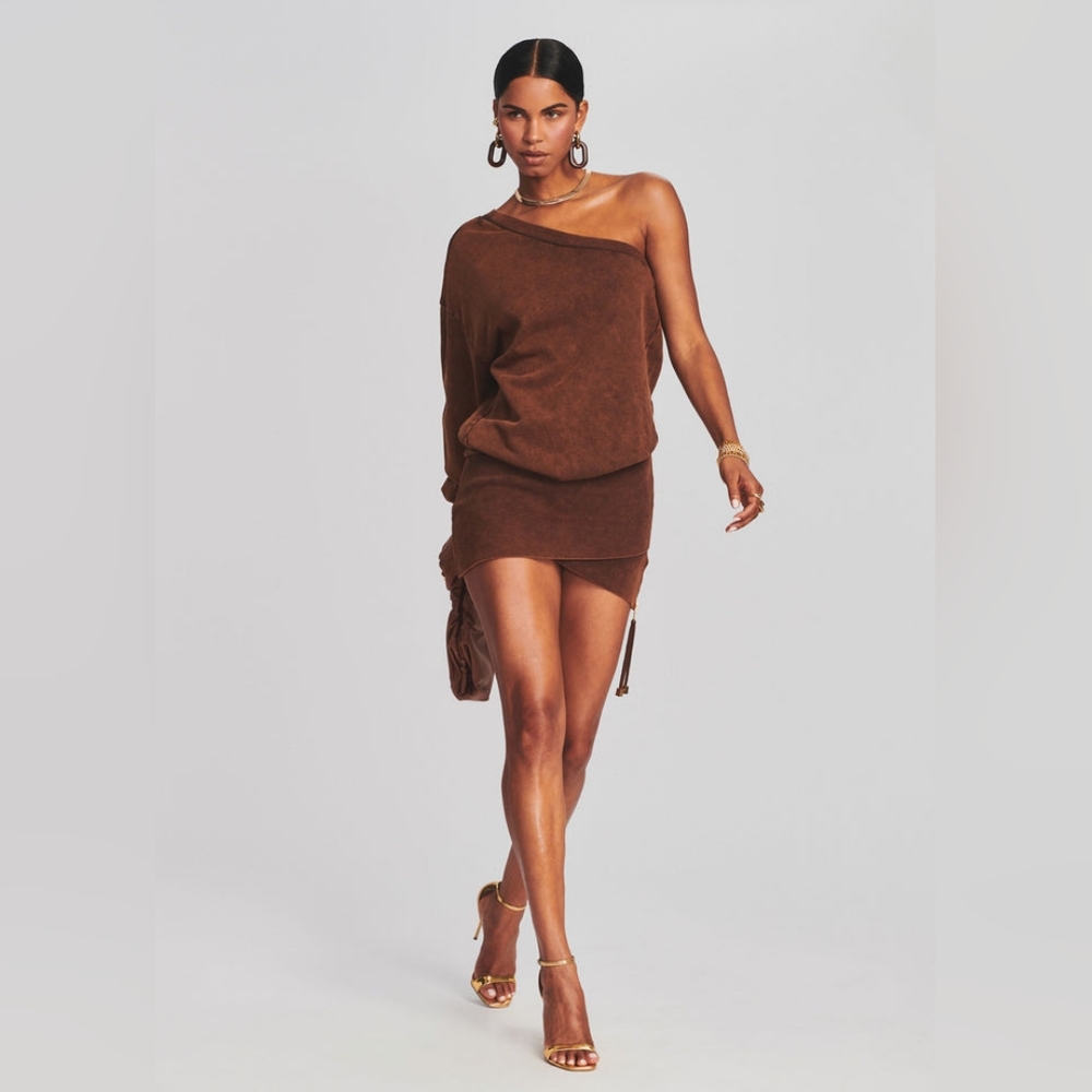 Retrofete Helana Terry Sweatshirt Dress Size M